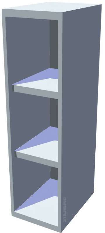 Horní policová kuchyňská skříňka 20 cm