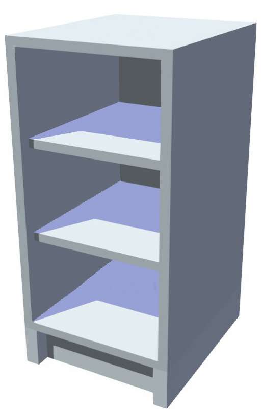 Spodní policová kuchyňská skříňka 40 cm