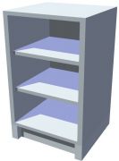 Spodní policová kuchyňská skříňka 50 cm