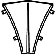 Spojka rohová 90° vnitřní na těsnící lištu