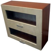 Horní skříňka dvojvýklopná prosklená Diana 70 cm