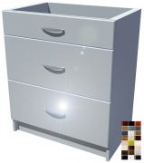 Lesklé šuplíky Carmen 70 cm