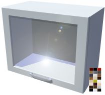 Lesklá skříňka výklopná prosklená Carmen 50 cm