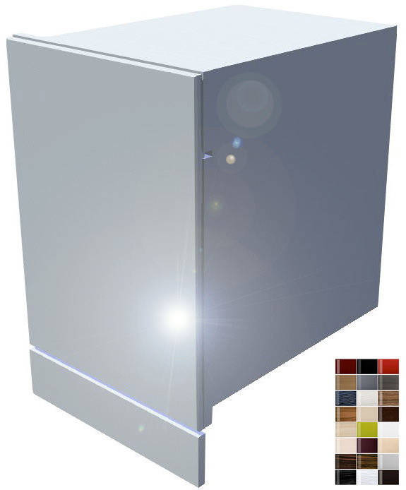 Lesklá dvířka Carmen na vestavnou myčku 45 cm plně integrovanou