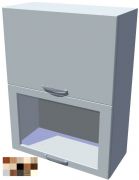 Horní dvojitý výklop Tina vitrína 60 cm