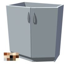 Dolní zakončení Tina s dvířky 70 cm