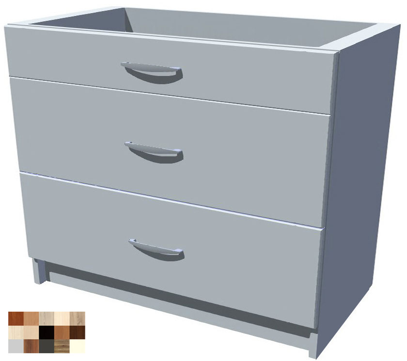 Kuchyňské šuplíky Tina 100 cm s tlumeným dotahem