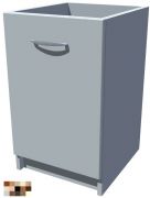 Spodní kuchyňská skříňka 50 cm drátěný program s dotahem