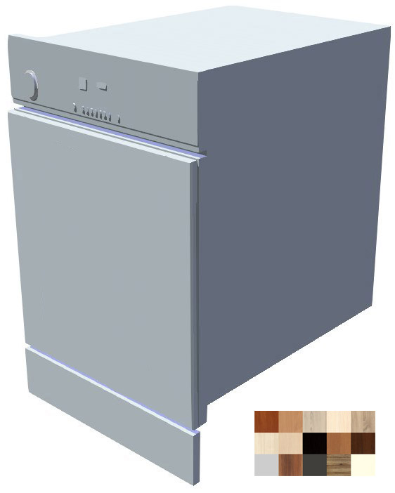 Dvířka Tina na vestavnou myčku 45 cm s ovládacím panelem