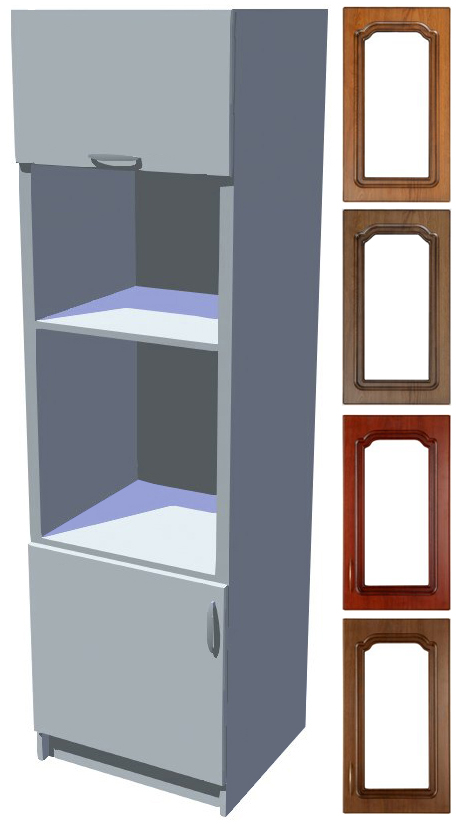 Rustikální skříň Bolero na vestavnou troubu a mikrovlnku