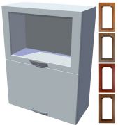 Rustikální skříňka dvojitý výklop Bolero 60 cm vitrína