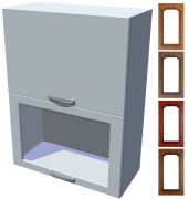 Rustikální skříňka dvojitý výklop Bolero 60 cm vitrína