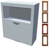 Rustikální skříňka dvojitý výklop Bolero 70 cm vitrína