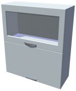 Horní skříňka dvojvýklopná prosklená Diana 70 cm