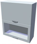 Horní skříňka dvojvýklopná prosklená Diana 70 cm