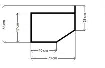 Spodní zakončovací skříňka Diana 70 cm