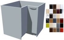 Lesklá spodní rohová skříňka Carmen