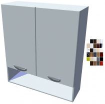 Lesklá horní skříňka Carmen 80 cm s poličkou