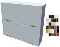 Lesklá skříňka dvojvýklopná Carmen 90 cm