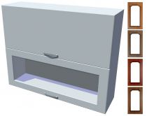 Rustikální skříňka dvojitý výklop Bolero 100 cm vitrína