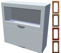 Rustikální skříňka dvojitý výklop Bolero 100 cm vitrína