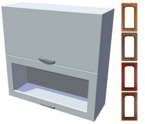 Rustikální skříňka dvojitý výklop Bolero 90 cm vitrína