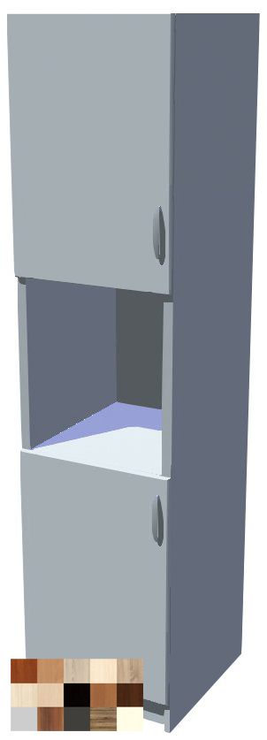 Potravinová skříň s prostorem na mikrovlnku 50 cm Tina