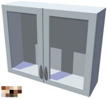 Horní skříňka Tina vitrína 90 cm