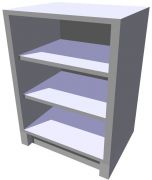 Spodní policová kuchyňská skříňka 60 cm