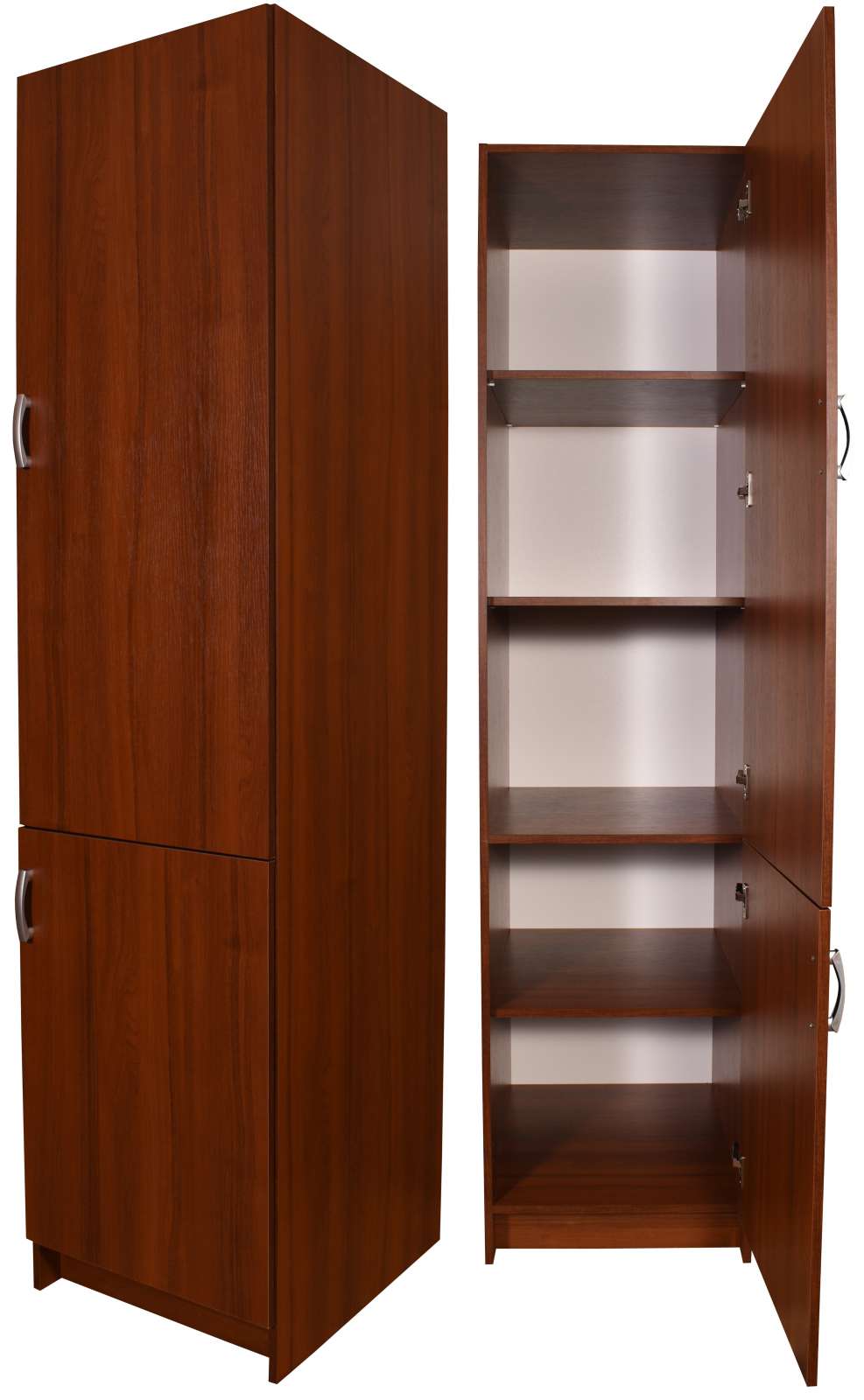 Smontovaná potravinová skříň 50 cm Ořech pravá