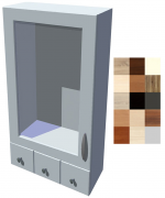 Horní stojací skříňka Tina 60 cm se šuplíky výška 121 cm