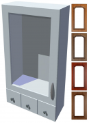 Rustikální stojací skříňka se šuplíky Bolero výška 121 cm