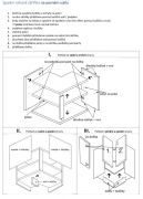 Lesklá spodní rohová skříňka Carmen s drátěným programem