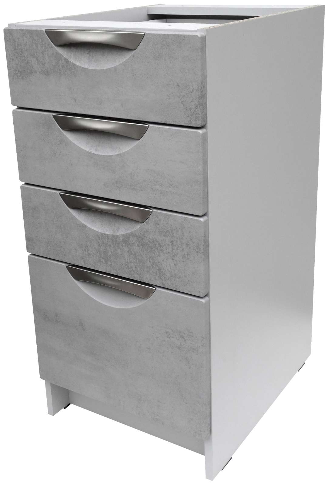 Kuchyňská skříňka spodní šuplíky barva beton korpus šedý 40 cm