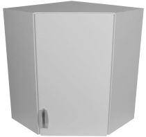 Rohová kuchyňská horní skříňka bílá