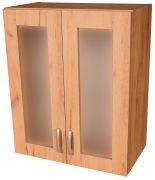 Prosklená kuchyňská skříňka 60 cm Craft zlatý