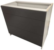 Spodní šuplíky 90 cm Grafit - světle šedá