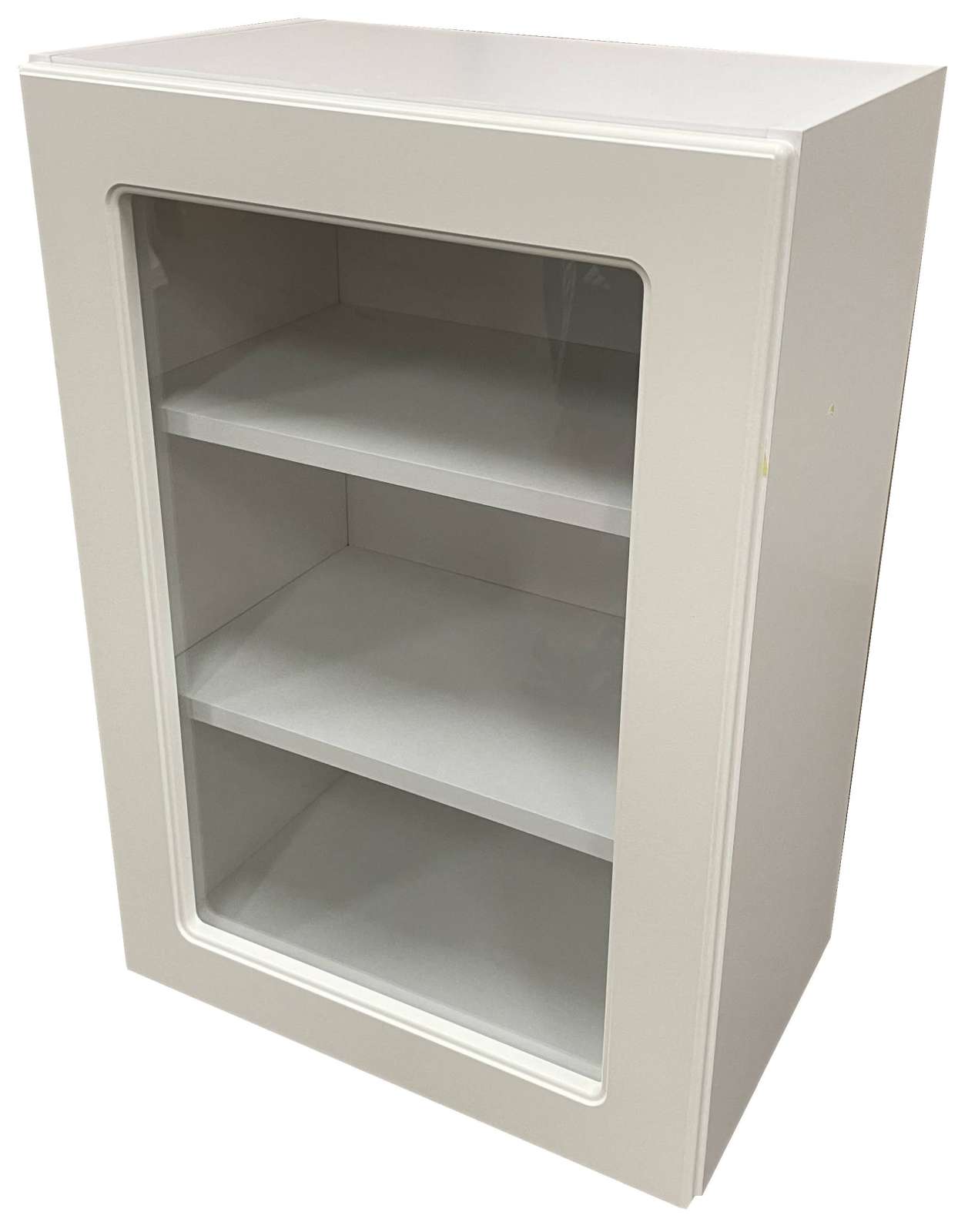 Horní prosklená skříňka Diana 50 cm Bílá, pravá