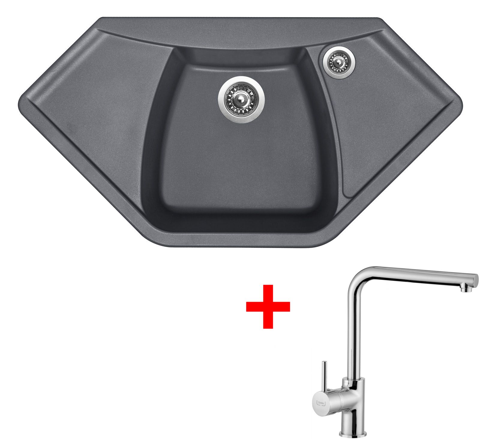 Sinks NAIKY 980 Titanium+ELKA