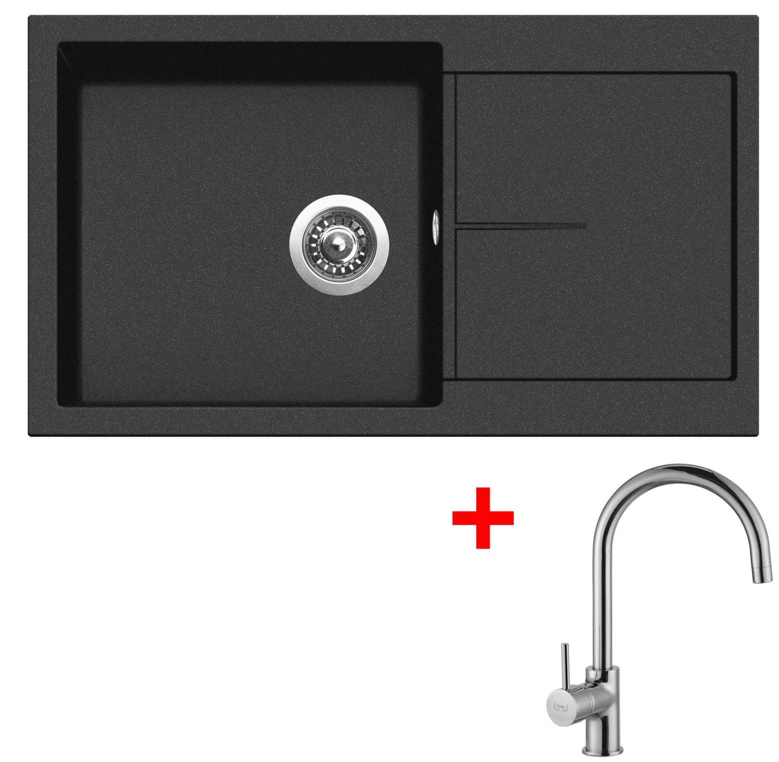 Sinks INFINITY 860 Metalblack+VITALIA